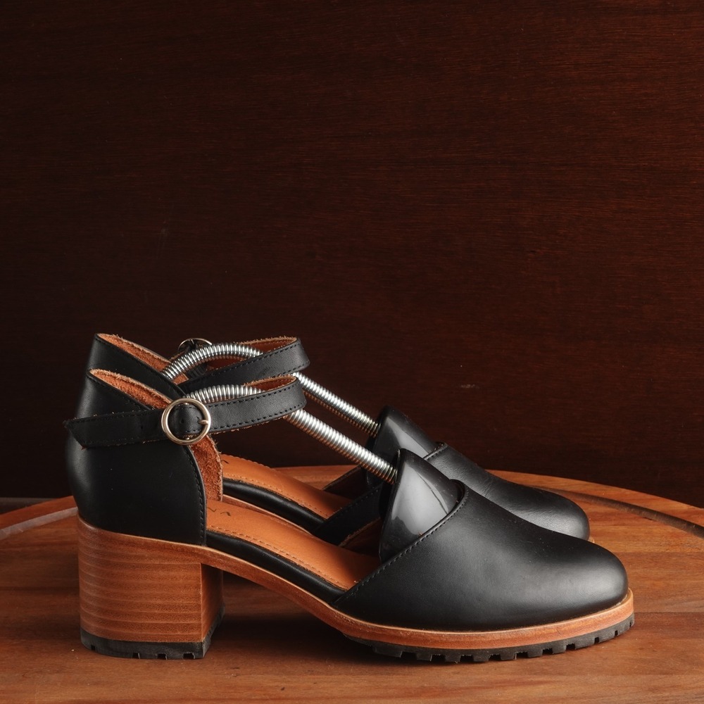 Patina Heels WMS SZ 9.5 BLK Portland Leather Goods Mary Jane Preppy Twee Shoes